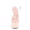 Pleaser - ADORE708LG Sandale à bride à la cheville, Pole dance chaussures - Chaussures de pole dance - Rose/Transparent Product image